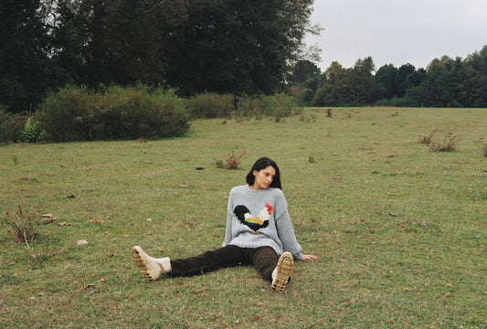 SWEATER GALLO LARGO GRIS