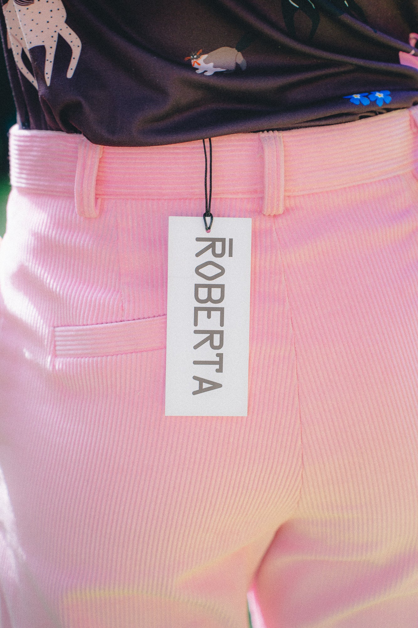 PANTALON COTELE RECTO ROSADO