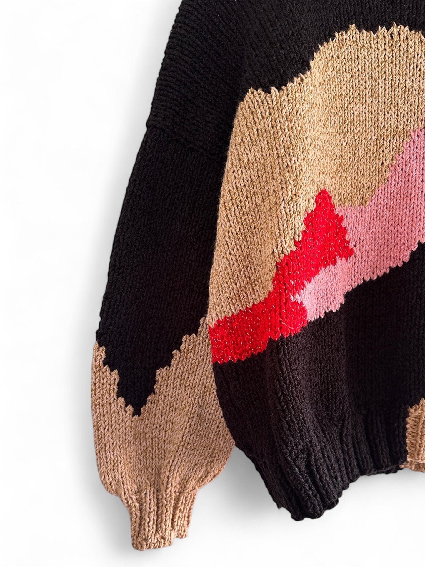SWEATER ROCAS ROJO ROSA