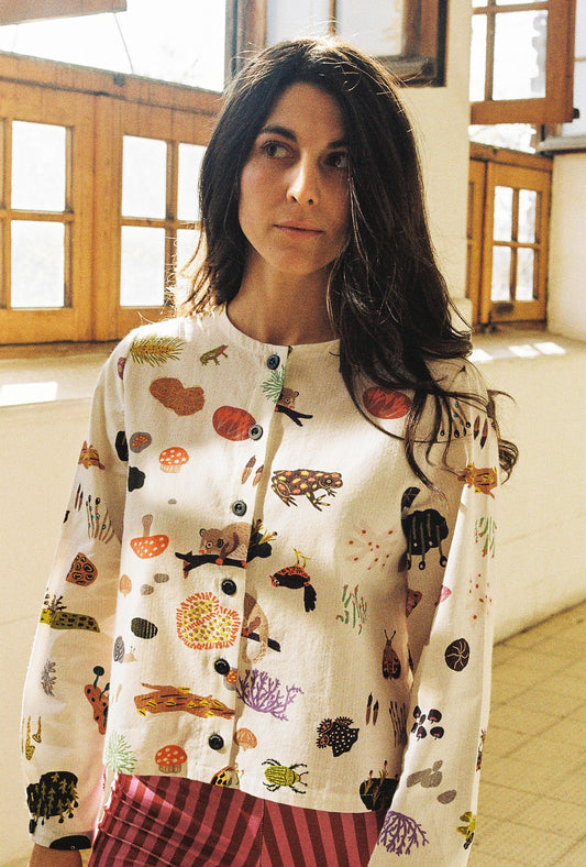 TOP LOLA MICROBOSQUE MANGA LARGA