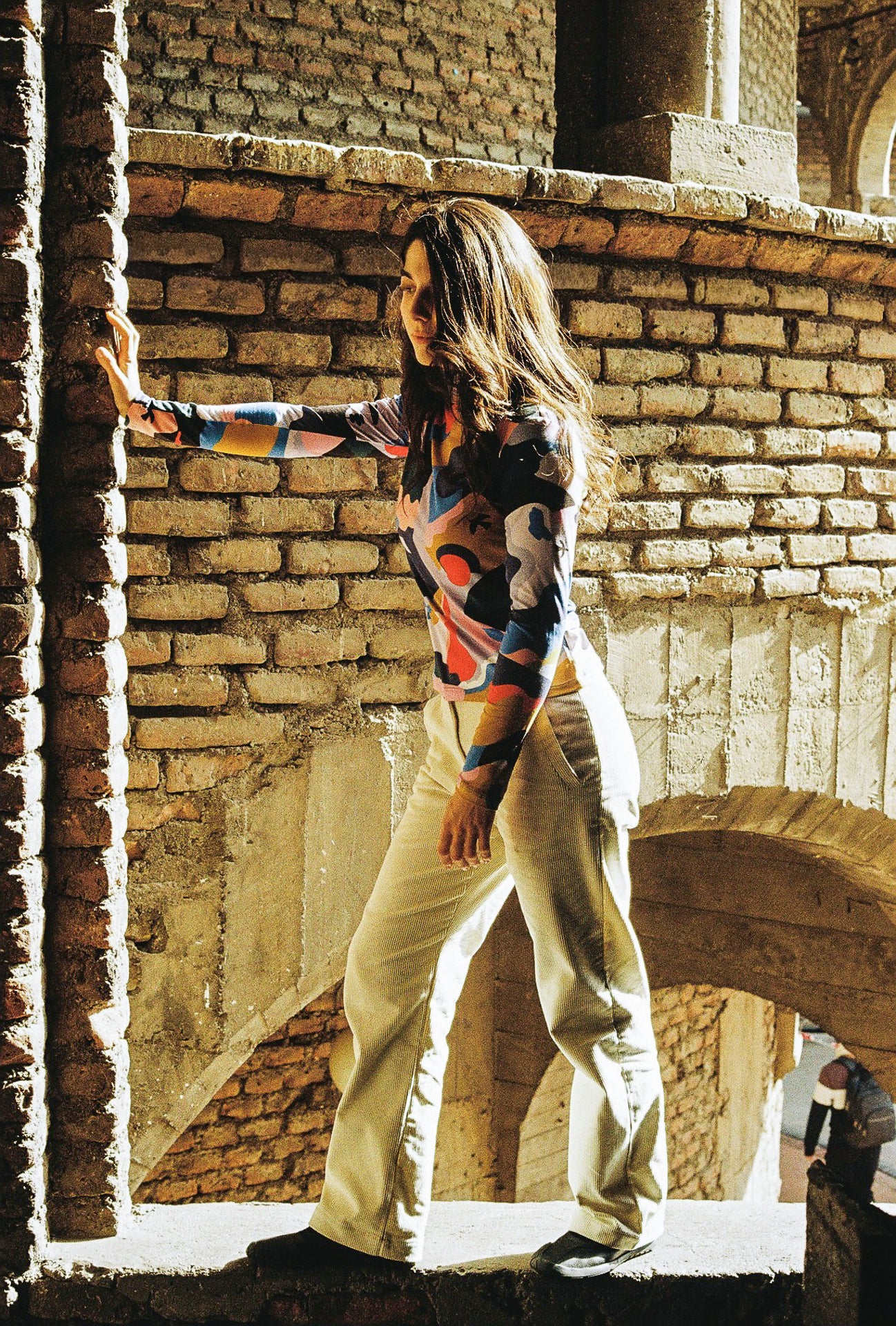 PANTALON COTELE RECTO CRUDO