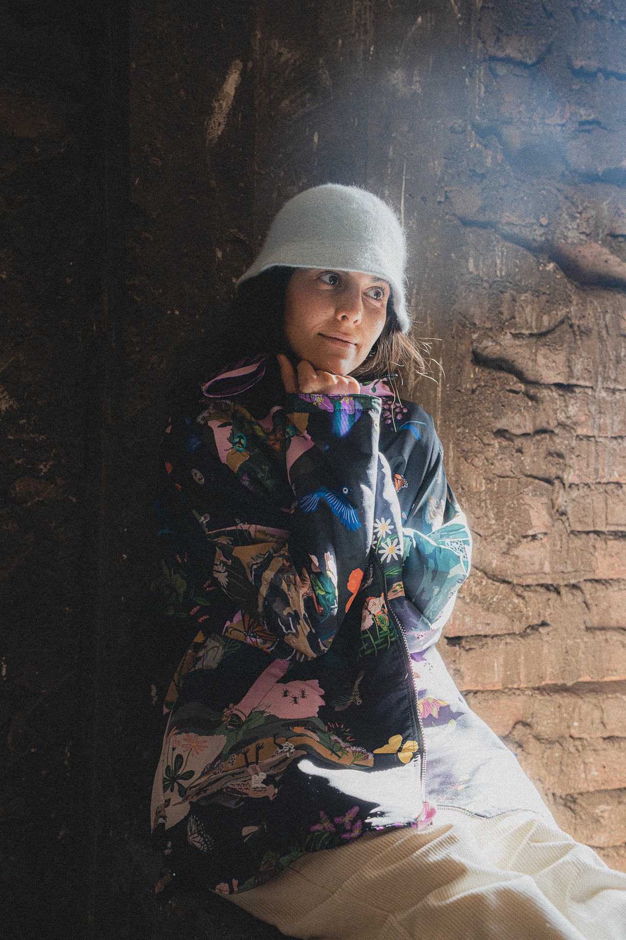 CHAQUETA IMPERMEABLE REVERSIBLE CAMPO NOCHE/RAYAS