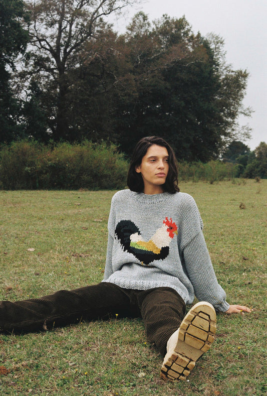 SWEATER GALLO LARGO GRIS