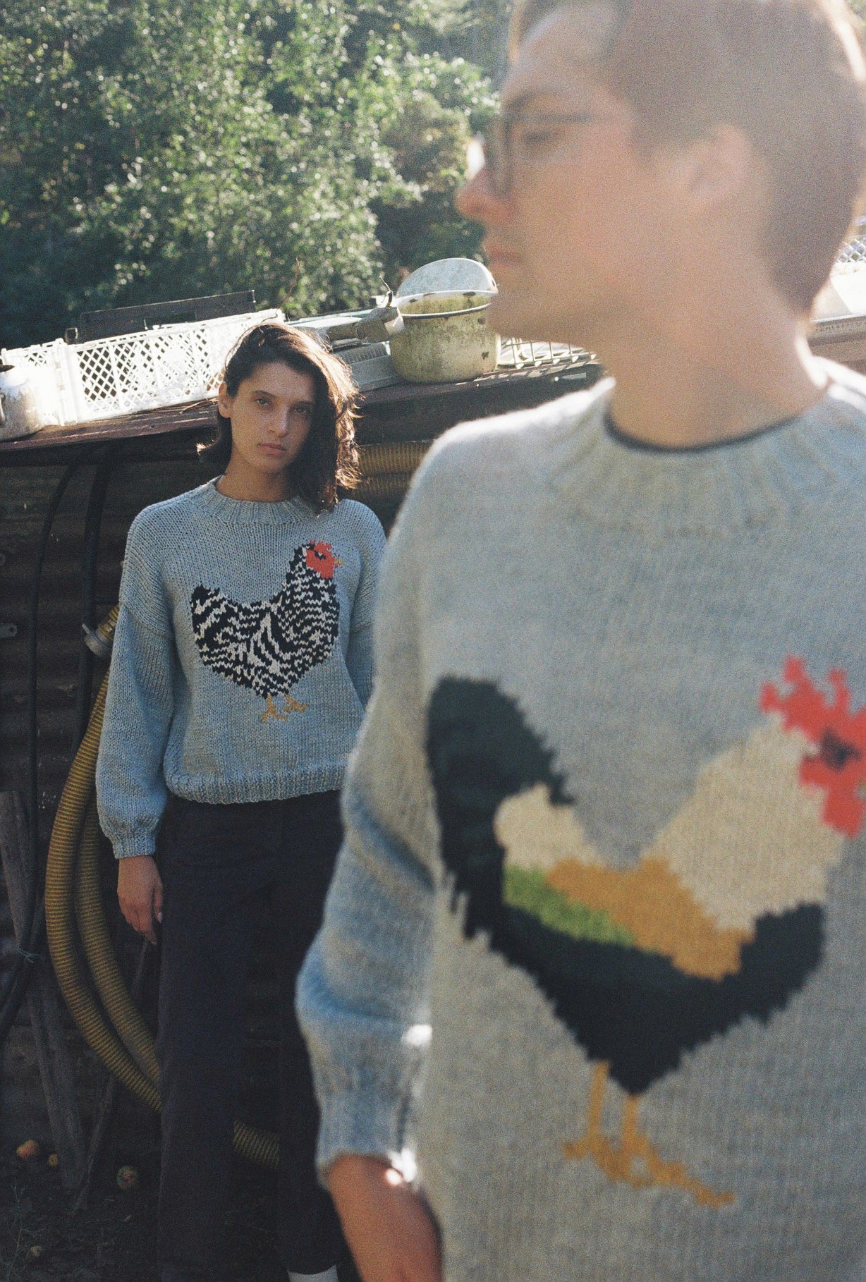 SWEATER GALLO LARGO GRIS