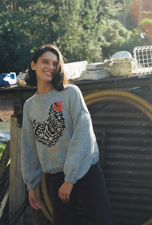 SWEATER GALLINA GRIS AZULADO
