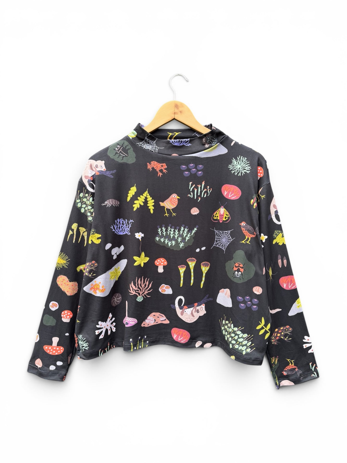 POLERA TORTUGA MICROBOSQUE GRAFITO