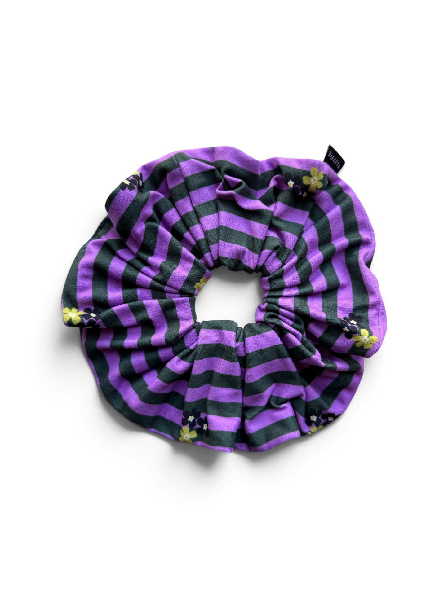 SCRUNCHIE RAYAS FLORES
