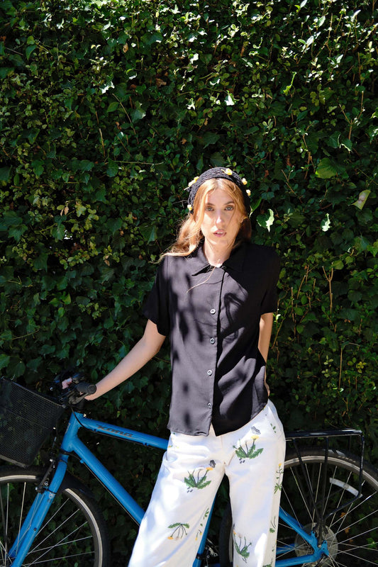CAMISA GUAYABERA NEGRA