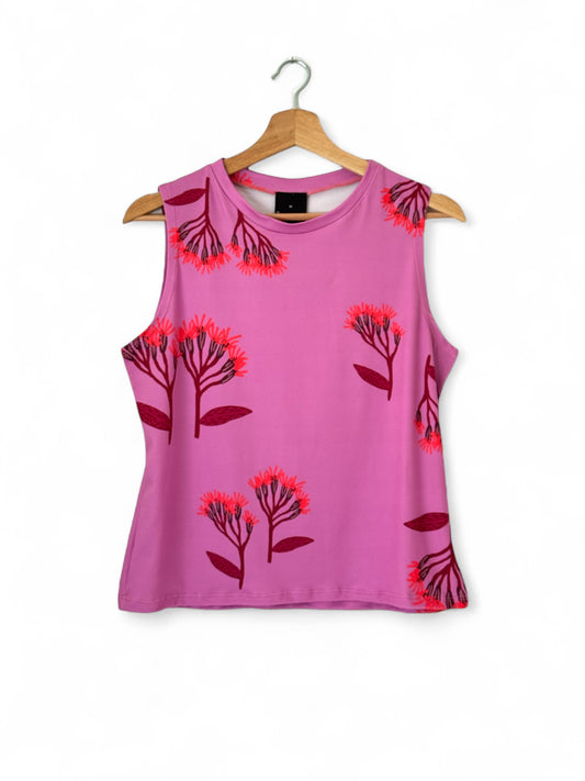 TOP MIRLO FLORES FUCSIA