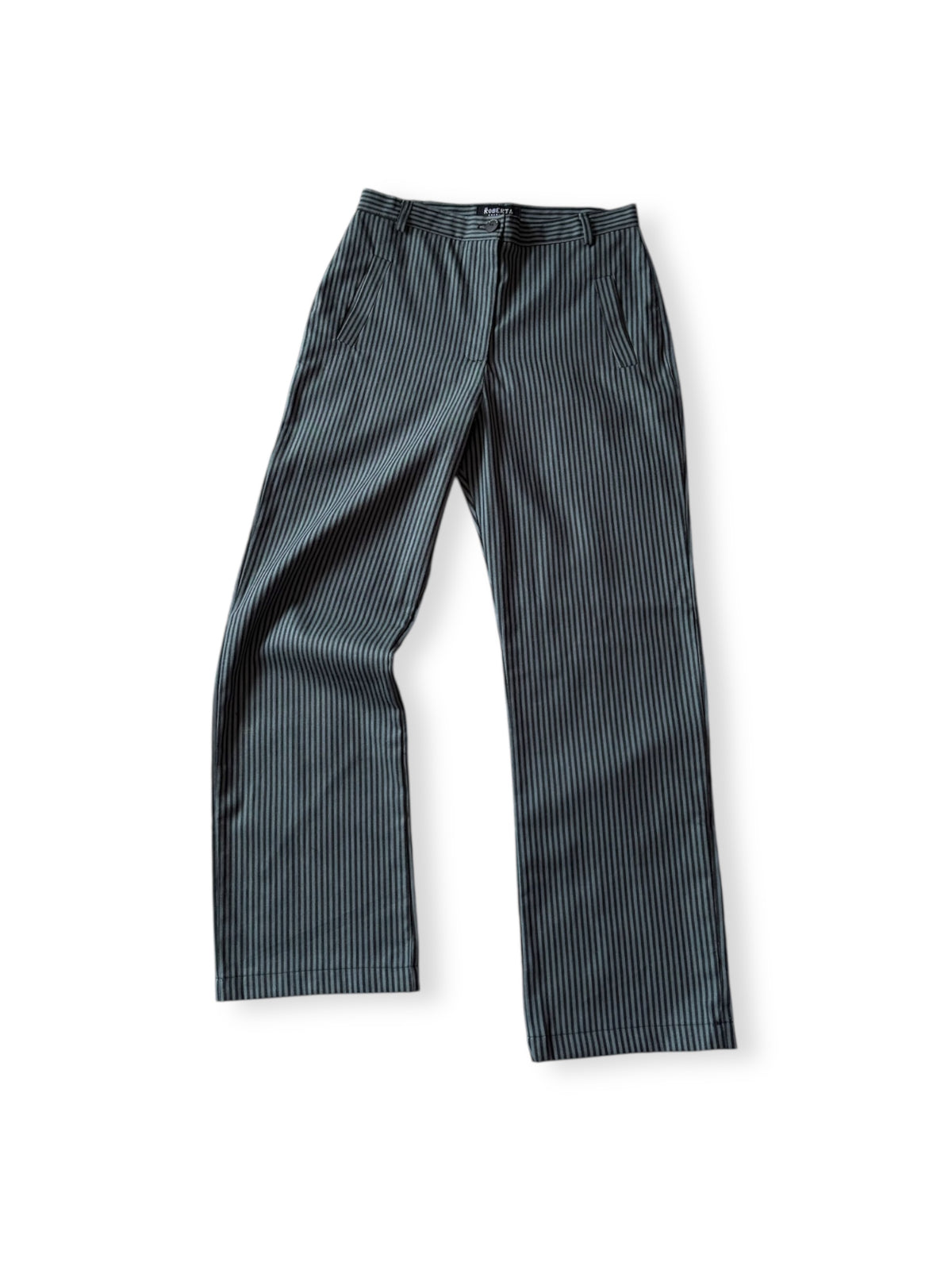 PANTALON RECTO RAYAS VERDE