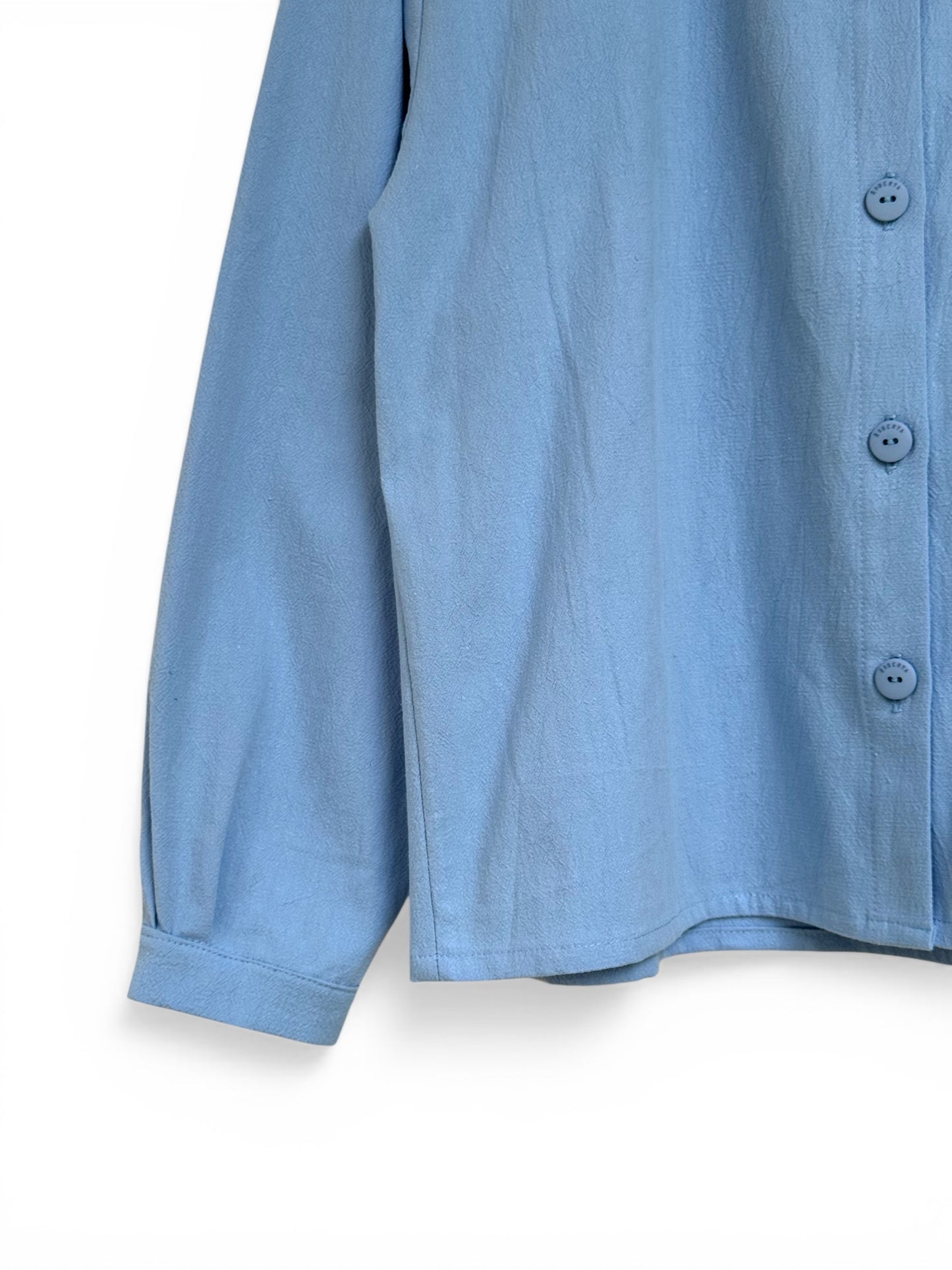 CAMISA DORA ALGODÓN CELESTE