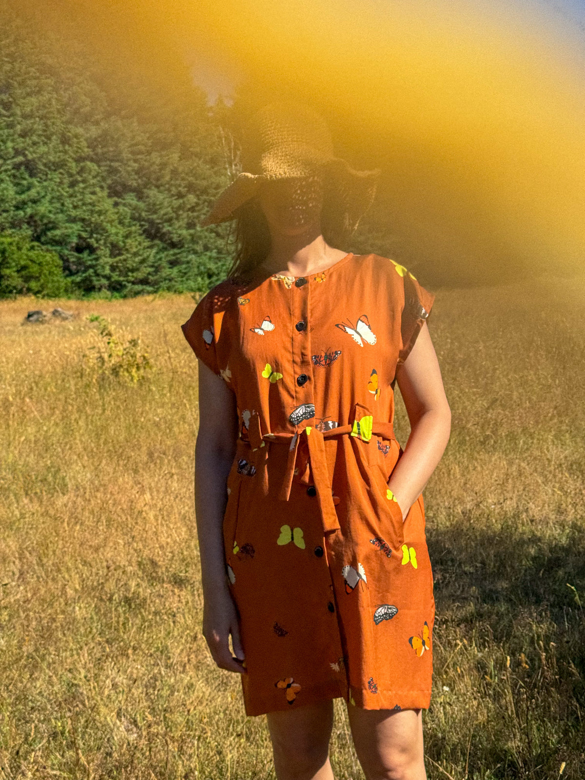 VESTIDO OVER MARIPOSAS MANJAR