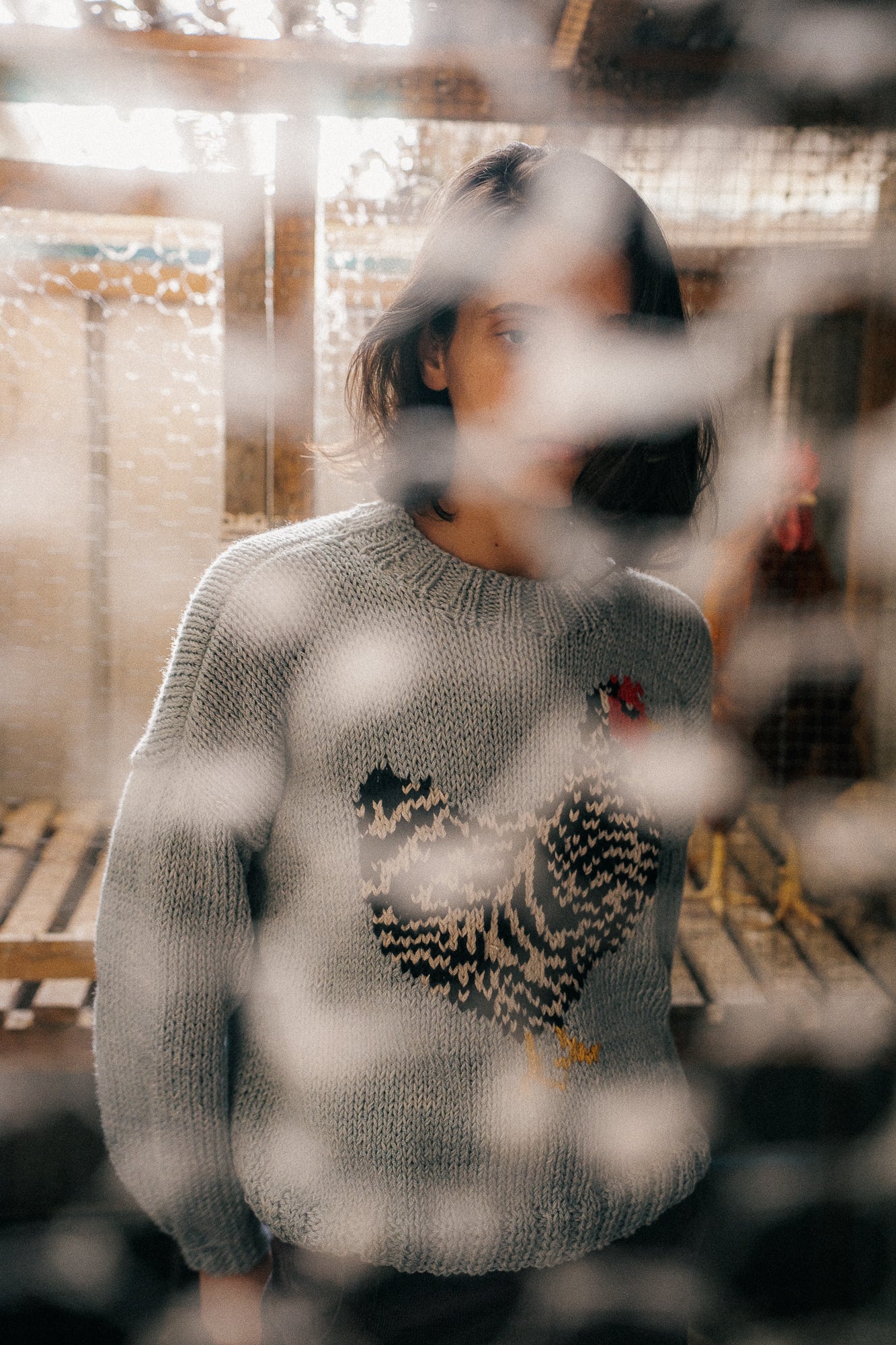 SWEATER GALLINA GRIS AZULADO