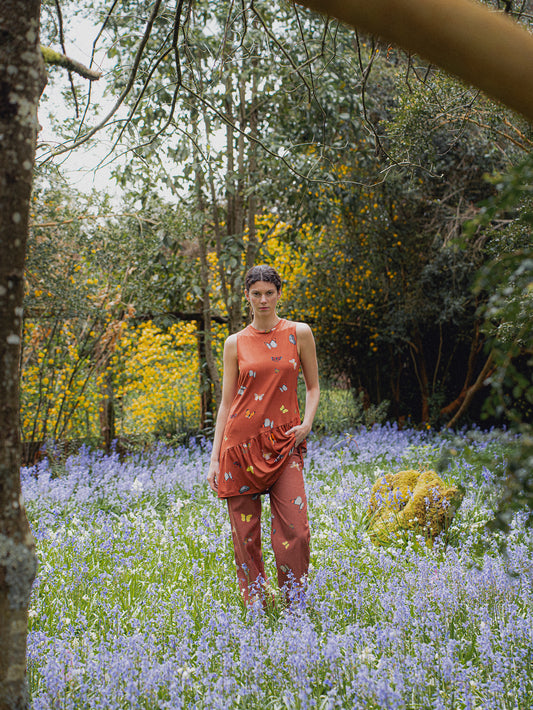 VESTIDO BLUME CORTO MARIPOSAS MANJAR